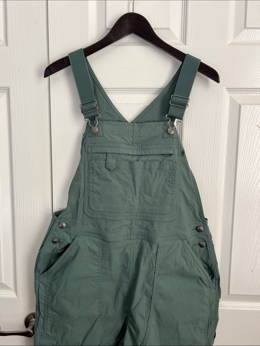 Duluth Trading Co Green Utility Cotton Overalls with Adjustable Straps
